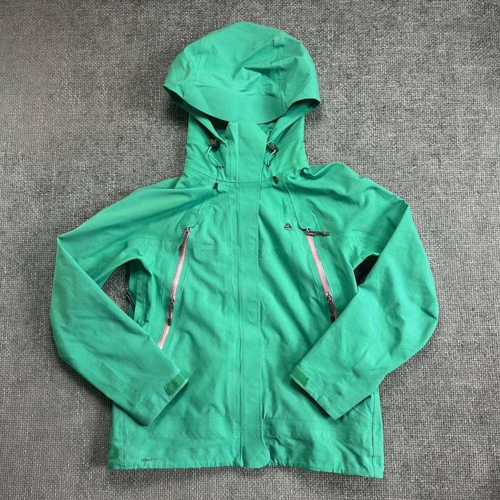 Nike ACG Storm-FIT Jacket Womens Large Green Recco Technical Shell Y2K Gorpcore